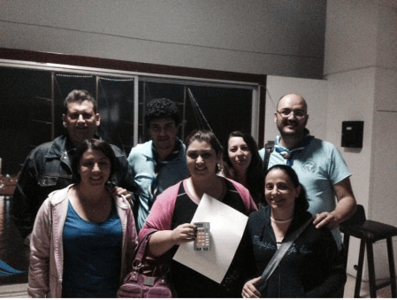 Εικόνα: 7 Στην έξοδό μας από την Ένωση τυφλών με την εμπειρία της γραφής Braille και το δωράκι μας ανά χείρας